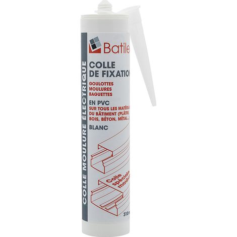 CARTOUCHE PISTOLET À COLLE POUR MOULURE ET GOULOTTE 310 ML ONELEC ONE261028 (1/2)