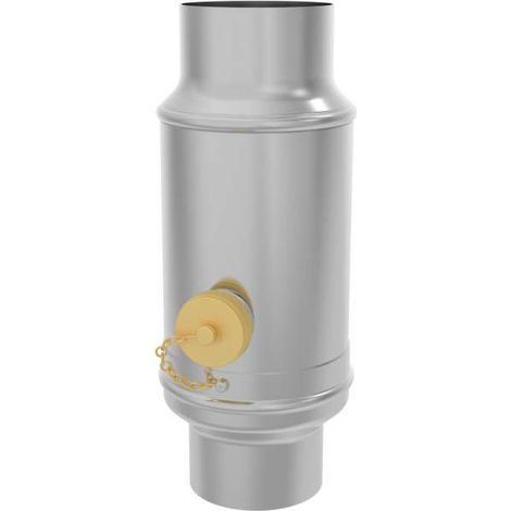 Zambelli Titanzink Wassersammler Ø 76 mm mit Schlauchanschlussset zylindrisch, 137518