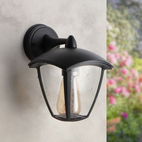IluminaShop - Aplique de Pared Negro 1XE27 (1/3)