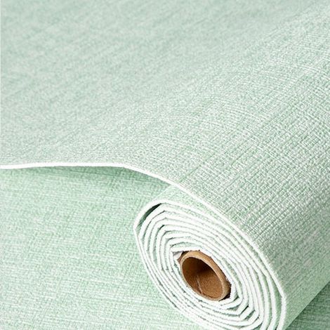 Papier peint autocollant aspect lin, imperméable et résistant à l'humidité, idéal pour la décoration murale, 50 x 280 cm (1/4)