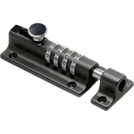 Boulon de verrouillage combiné 1 pièce, verrou coulissant de sécurité à boulon de baril coulissant, verrou combiné de sécurité de porte (1/5)