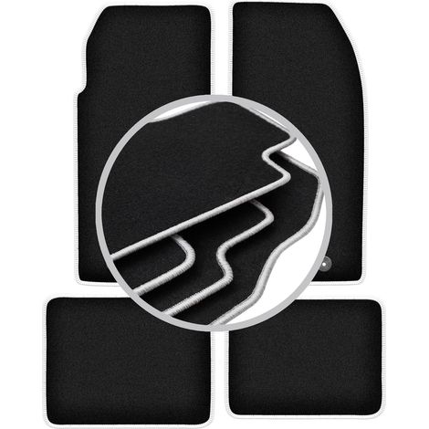 Tapis de sol Carlux argentés pour : Peugeot 205 cabriolet (1983-1998) (1/5)