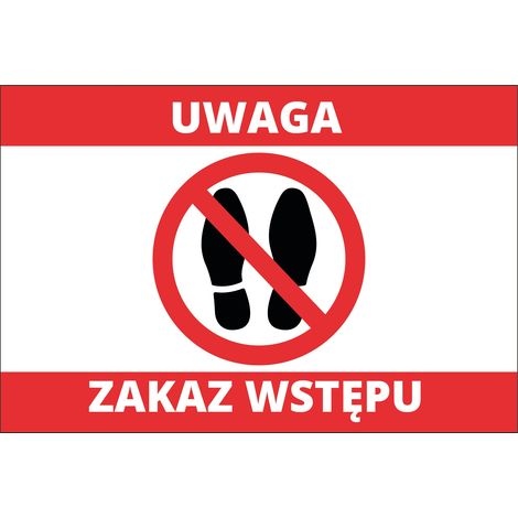 Señal de Prohibido el paso 20x30 cm PVC T009 (1/4)