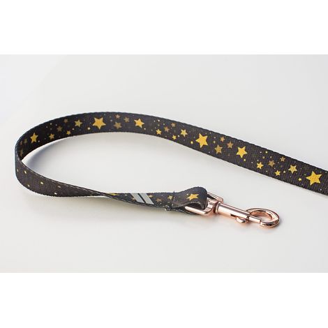 Correa corta de 2 cm x 150 cm con estrellas doradas (1/2)