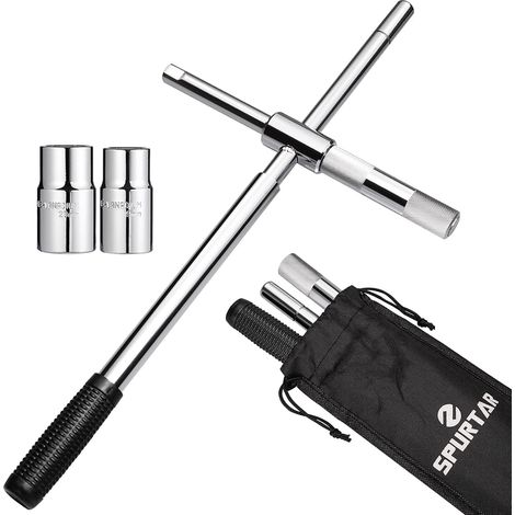 Croix Roue Voiture en CR-V, Clé Démonte Roue avec Duplex Prises (4 Tailles) 17 mm / 19 mm (1/5)