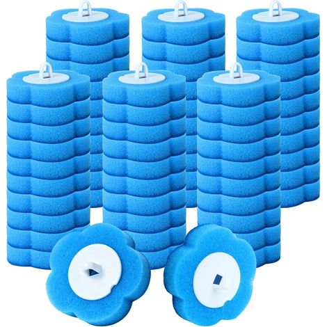 Lot de 60 recharges de brosse WC jetables, têtes de rechange jetables pour salle de bain, toilettes, baignoires, système de nettoyage d'évier KIichen (1/5)