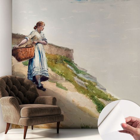 Carta da parati autoadesiva - impermeabile - murale da parete - decorazione murale - Paesaggio femminile 250x250 cm (1/5)