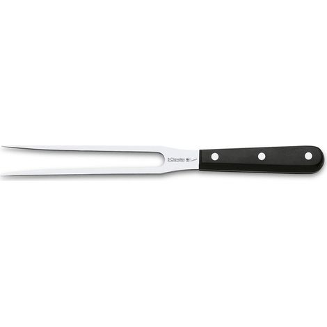 Fourchette à Découper Uniblock En Acier Inoxydable Avec Manche En Pompon 20 Cm (1/2)