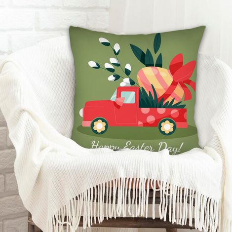 Housse de coussin pour décoration intérieure déhoussable pour mariage, anniversaire, la Saint-Valentin, la Fête des Mères (1/5)