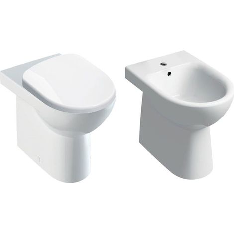 GEBERIT Serie Selnova Pro set a terra wc+bidet+sedile chiusura tradizionale codice prod: 500.844.00.7 500.289.01.7 (1/5)