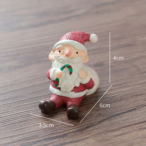 Décoration de Noël en résine pour aquarium, ornement artisanal animal, Père Noël, décoration de jardin à faire soi-même pour la maison ou la chambre (1/3)