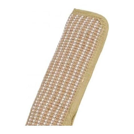 Coussin d'herbe à chat en toile de jute avec herbe à chat - 28,5 x 8,5 cm - Jouet pour chats domestiques et chatons pour jouer, gratter et se détendre (1/5)