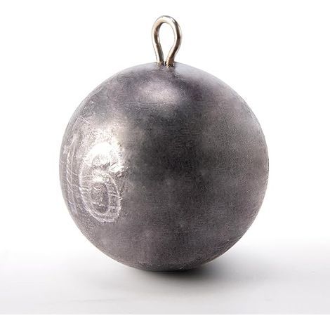 Plomb De Pêche Sphérique - Pour Pêche En Mer - Anneau En Acier Inoxydable - 1 À 7 Oz (5 Pièces) Ou 12 À 16 Oz (3 Pièces) (1/3)