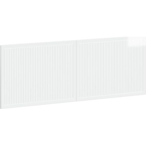 Cabecero montada en la pared EDE Blanco Brillante vidaXL (1/5)