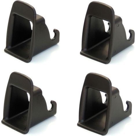 Isofix guide d'installation, système de fixation universel pour sièges de voiture, noir (4 pièces, noir) (1/5)