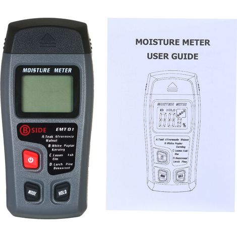 Humidite Du Bois D'Essai Humidimetre 4 Modes Portable Hygrometre Pin Type Bois D'Humidite Instrument De Poche Fuite D'Eau Detecteur D'Affichage A Cristaux Liquides (1/4)