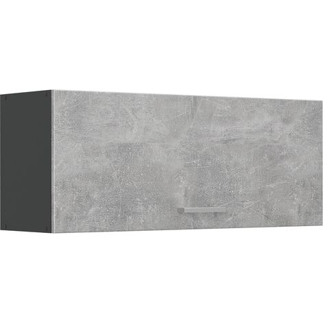 Armario colgante R-Line, Hormigón/Antracita, 100 cm Plano, Vicco (1/5)