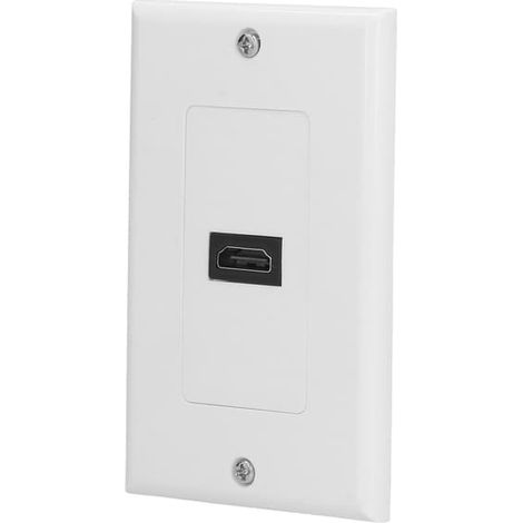Plaque murale HDMI 4K haute vitesse, sans soudure, noire, lot de 1 (1/5)