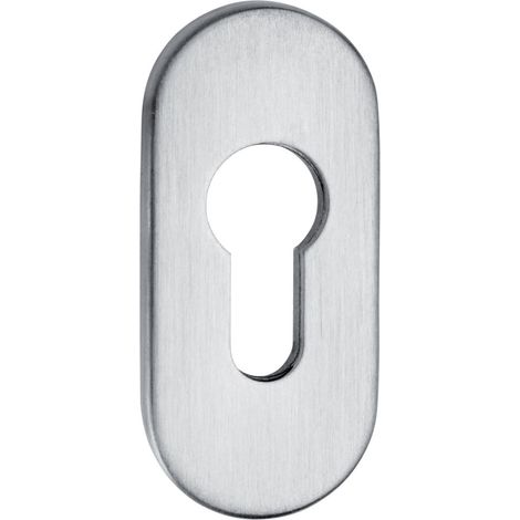 Format Schieberosette oval 9mm PZ Alu F1 silber elox (1/2)