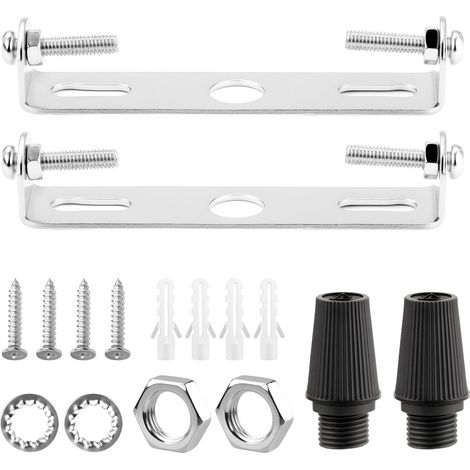 85 mm 2 Piece Ceiling Light Fixture Mounting Bracket Plate with Screw Washer Nut for Home Office Ceiling Hanging Wall Light (1/5)