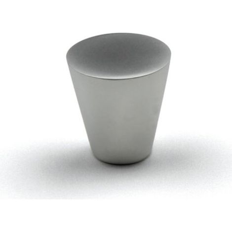 Bouton Iroko chrome satin ABAKOU