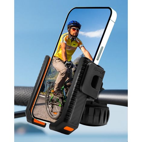 Fahrrad-Handyhalterung, Handyhalterung für Lenker, Motorrad, 1-Sekunden-Verriegelung und -Entriegelung, Fahrradhalterung, kompatibel mit iPhone, Samsung und allen 4,5-7-Zoll-Handys