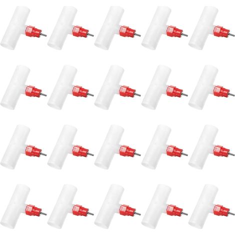 40 Pièces Abreuvoir Automatique pour Poulets avec Tétines D'abreuvoir en Plastique Blanc, Gestion de l'eau et Installation Facile pour Poulailler Intérieur (1/5)