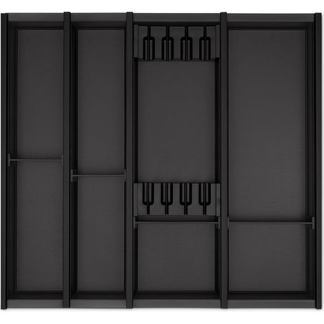 Cuisio Besteckeinsatz 600 mm Transluzent-anthrazit für Blum Legrabox 473 mm (1/5)