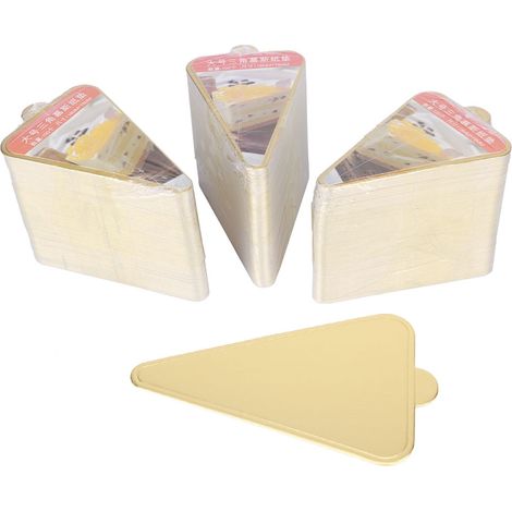 300pcs Cartons triangulaires pour gâteaux mousseline, bases de cupcakes, plateau de présentation de desserts, outils de décoration (1/5)