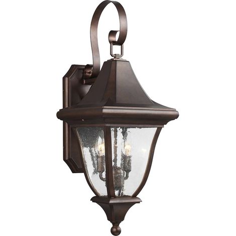 Elstead Oakmont - Lanterna a Parete Media da Esterno 2 Luci Bronzo Chiaro IP44, E14 (1/5)