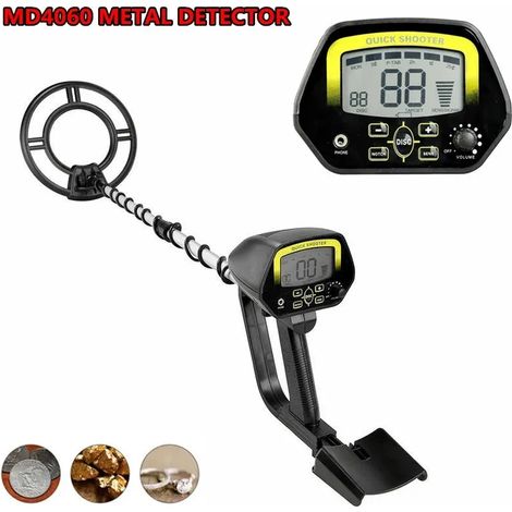 Détecteur de métaux haute précision étanche avec écran LCD et poignée réglable (1/5)