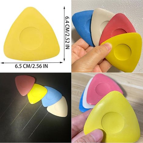 Set mit 4 Schneiderkreiden – Ideal zum Nähen, Schneidern und Basteln – Dreieckige Form – 4 Farben (1/4)