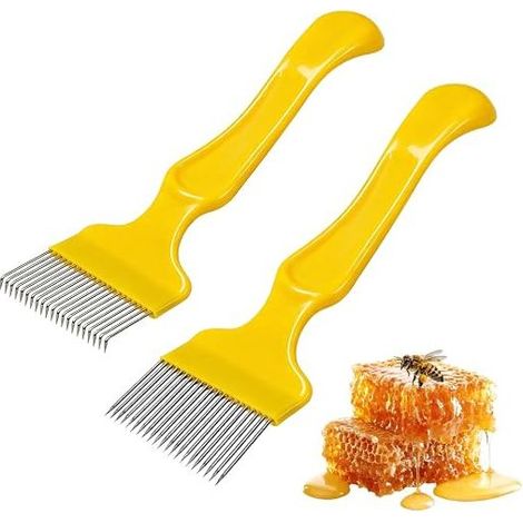 Carving Fork, Stainless Steel Desopculating Fork Honey Comb Stainless Steel Discovery Fork Beekeeping Tool (1/5)