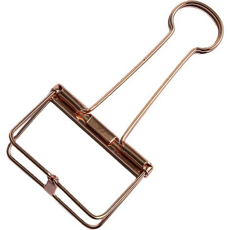 Pinces à reliure en métal creux, simples et créatives, résistantes et réutilisables, pour fournitures de bureau et scolaires polyvalentes. Couleurs vives et élégantes. (1/5)