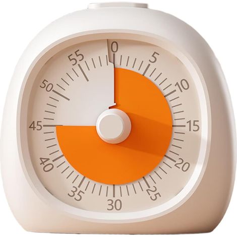 Timer visivo da 60 minuti - Funzionamento silenzioso - Timer da cucina - Conto alla rovescia - Strumento di gestione del tempo (1/5)