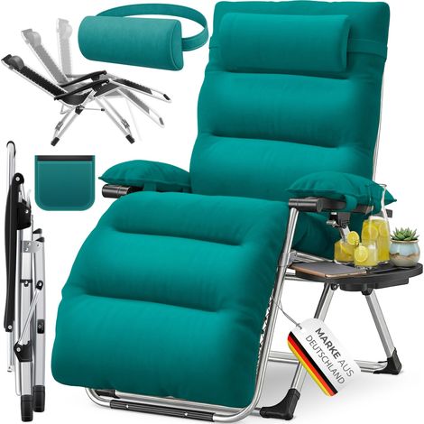 KESSER® Sonnenliege, klappbar - Basic, Petrol Grün