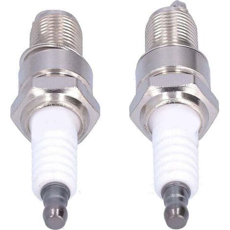 Bougies d'allumage  F6RTC (lot de 2) pour tondeuses à gazon MTD 95110292, 75110292 et 131039 (1/3)
