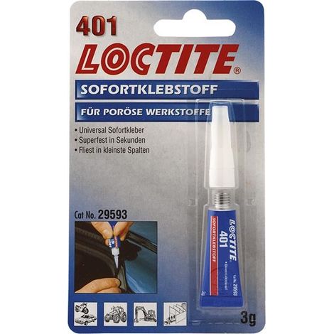 Sofortklebstoff 401 5g NSF P1 farblos Flasche LOCTITE