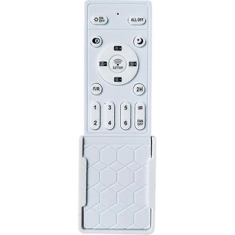 Télécommande universelle pour ventilateur de plafond avec 6 vitesses et fonctions de contrôle de l'éclairage. Lampe de remplacement en plastique. (1/5)