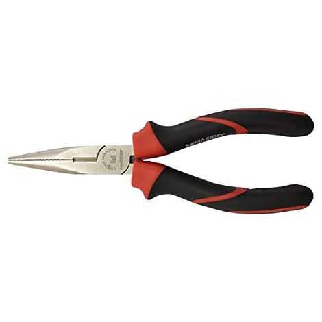 Pinza becchi semitondi dritti acciaio al carbonio 160mm (1/3)