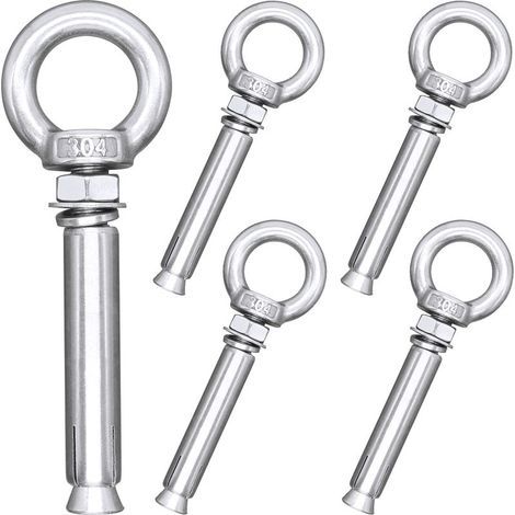 Boulons à Expansion M8 x 80 mm en Acier Inoxydable 304 Ancrages à Boulon 5 Pièces (1/5)