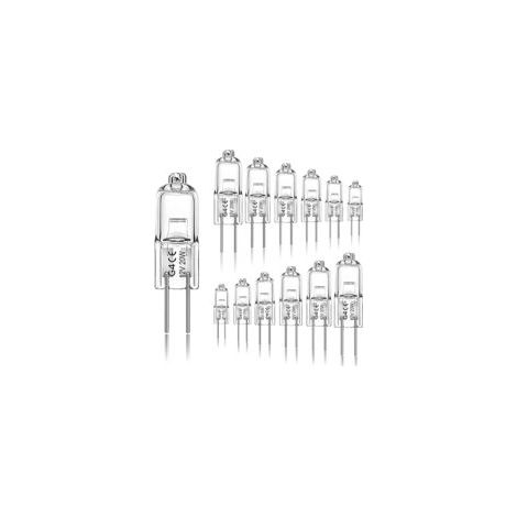Lot de 12 ampoules halogènes G4 20W 12V 2800 K 2 broches pour hotte, cuisine, salon, chambre (1/5)