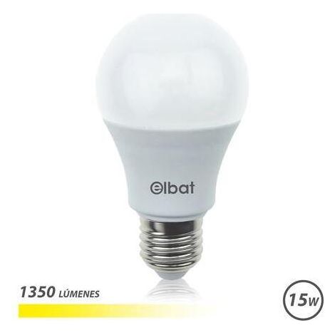 Bombilla LED A60 / 15W /1350LM / E27 / Luz Cálida / ELBAT