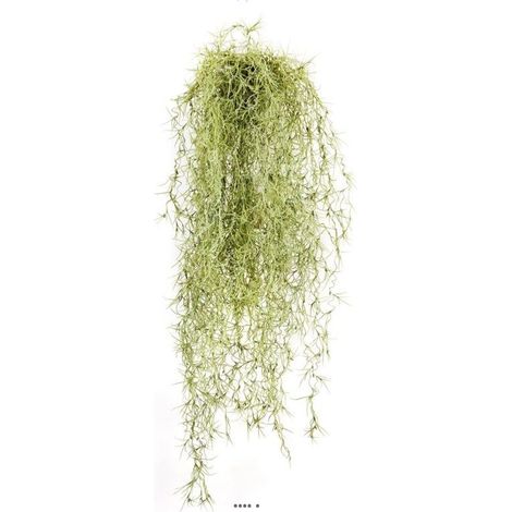 Grande chute de feuillage long hair L 80 cm Vert-Blanc (1/3)