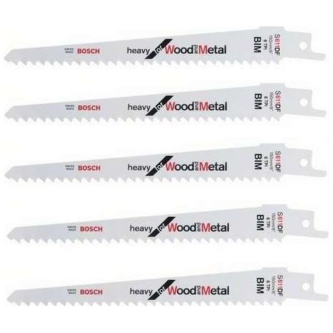 Bosch S 611 DF Heavy hoja de sierra bimaterial 150 mm