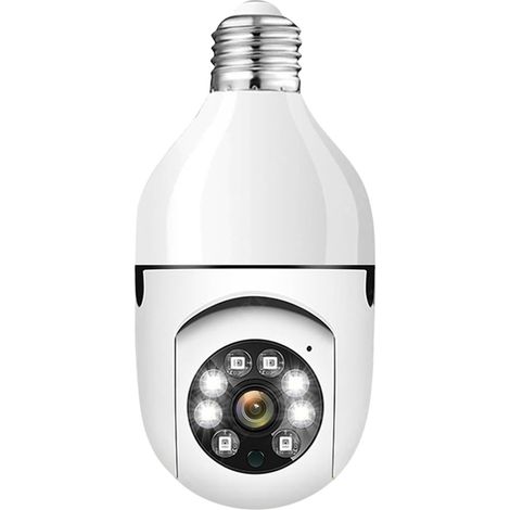 Caméra de sécurité à Domicile Tuya Bullb caméra Protection de sécurité intérieure 2K 5G WiFi bébé Moniteur caméras Suivi Automatique 1080P vidéo Surveillance caméra IP (Color : 1 UK, Size : 1080P Ad (1/5)