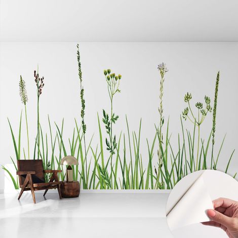 Carta da parati autoadesiva - Fotomurale adesivo - design elegante - stile moderno - Flora delicata 416x254 cm (1/5)