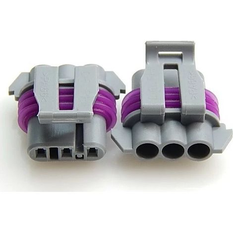 Aptiv 12129946 3P-Kfz-Buchse – max. 14 A – Grau/Lila