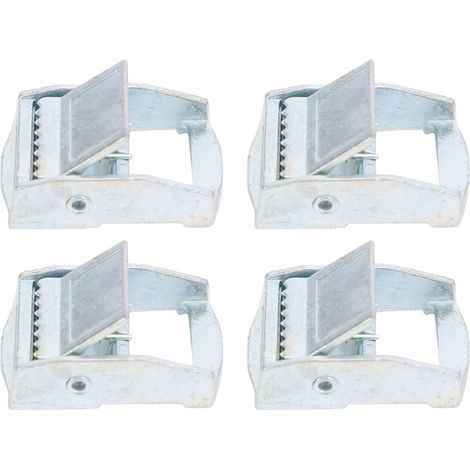 Boucle en alliage de Zinc 4 pièces pour sangle d'arrimage robuste, tendeur fixe, boucle à cliquet (25mm) (1/5)