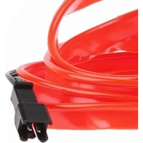Ruban LED intérieur voiture 3m rouge néon universel flexible USB, lumière d'ambiance auto, bandeau décoratif 12V, kit 1 pièce (1/5)